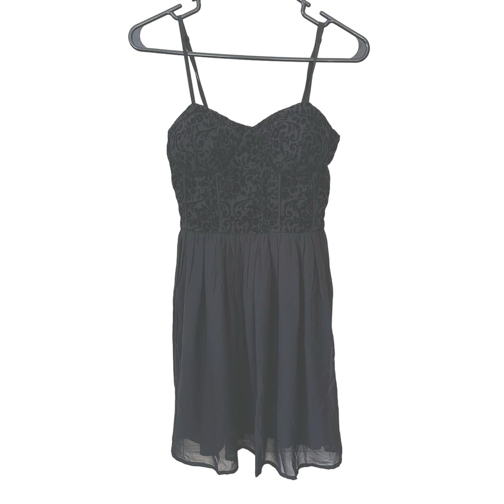 Vintage Gothic Mini Velvet Dress Y2K Whimsygoth Babydoll B.O.G Collective Medium